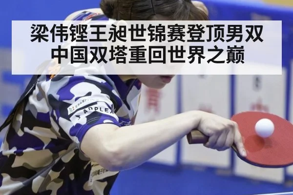 梁伟铿王昶世锦赛登顶男双 中国双塔重回世界之巅